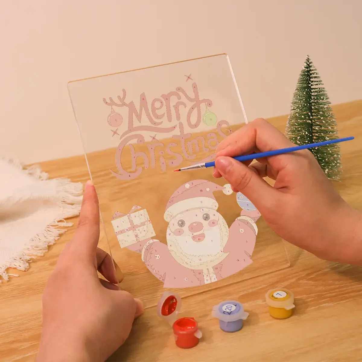Happy Santa - Merry Christmas LED Paint by Numbers