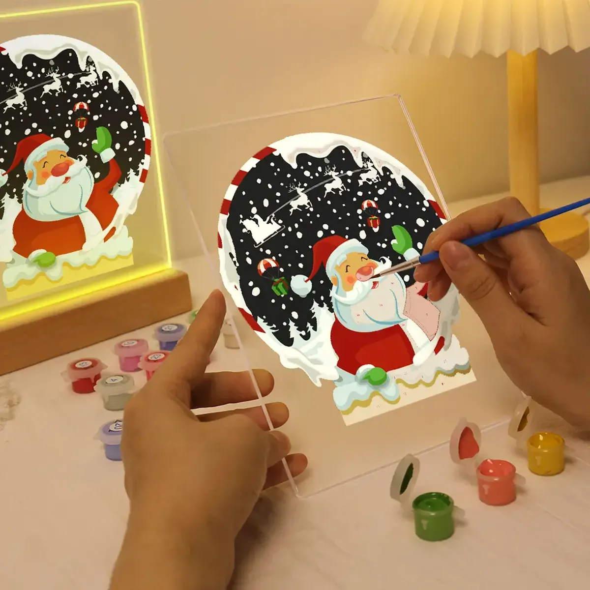 Amazing Santa - LED Schilderen op Nummer 1 - Paint by Numbers Amazing Santa - LED Paint by Numbers