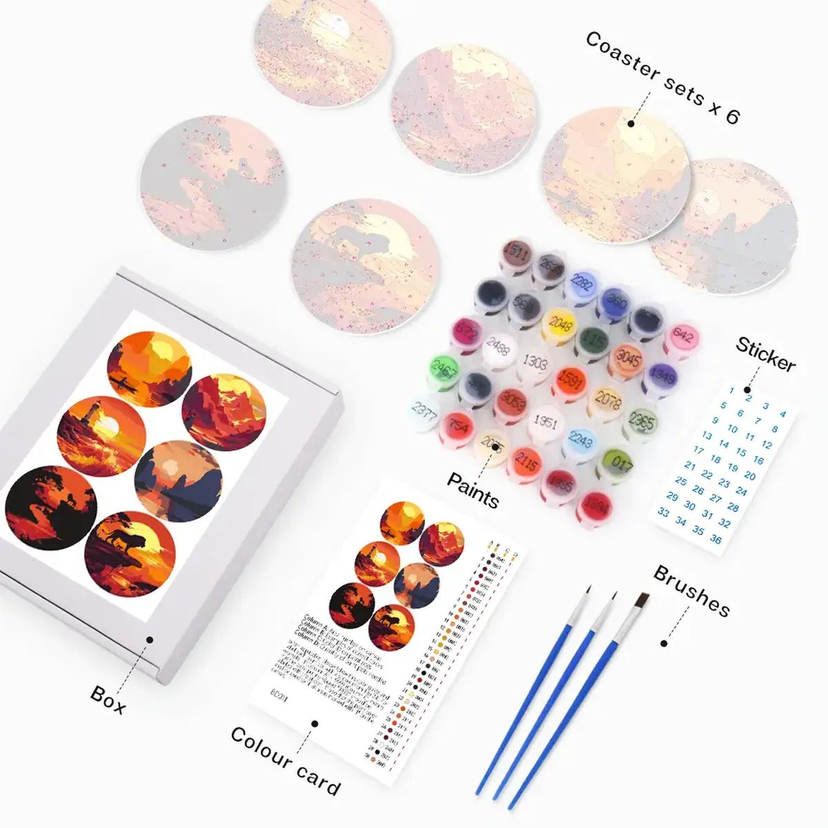 Mountain Coasters 20 1 - Paint by Numbers