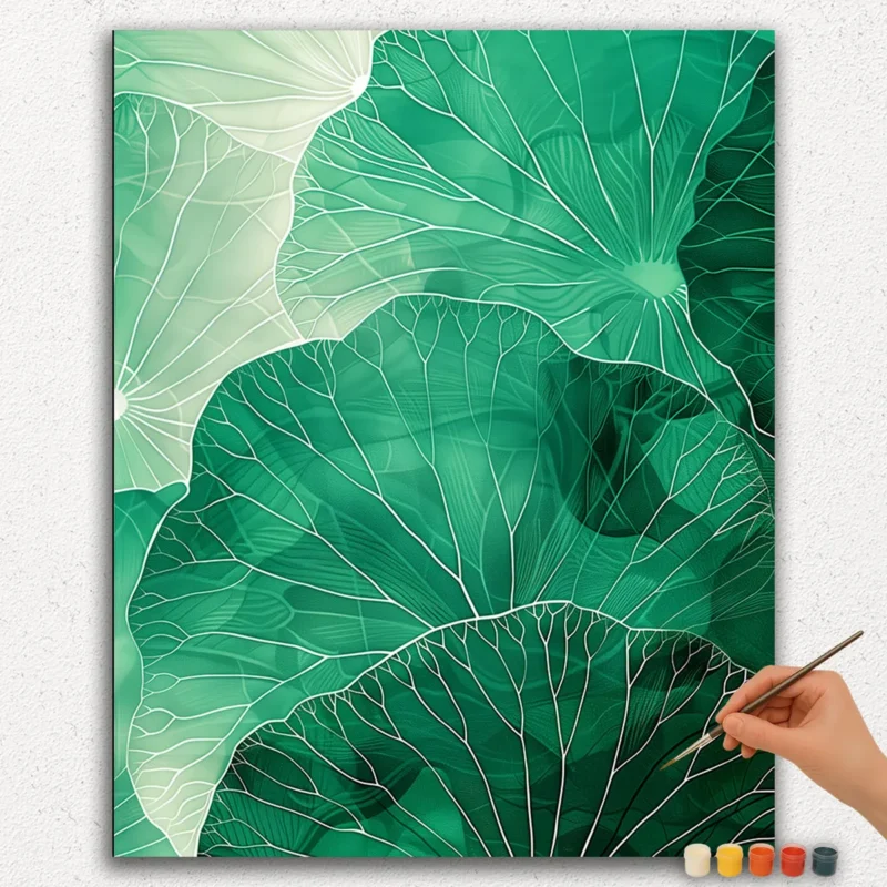 The Leaves - Abstract Paint by numbers