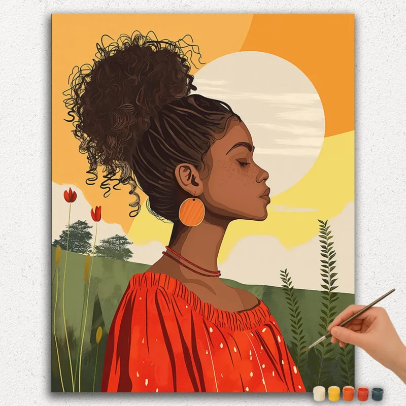 The beautiful Girl - Paint by Numbers