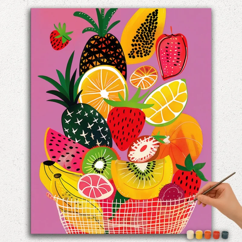 Colorful Fruits - Paint By Numbers