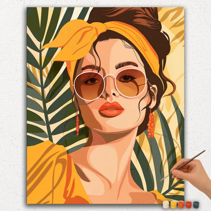 The Girl - Bohemian Art - Paint by Numbers