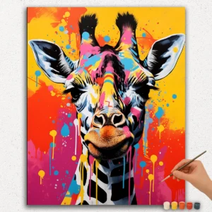 Colorful Giraffe - Paint By Numbers