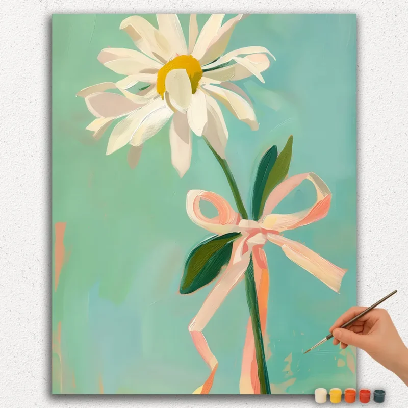 The White Flower - Paint by Numbers