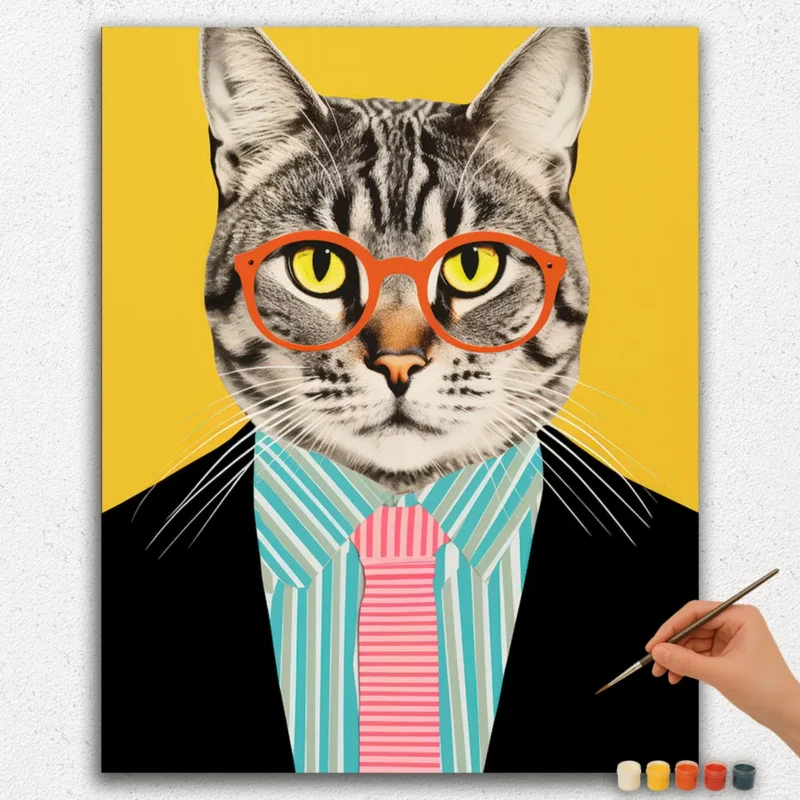 Cat As Boss - Paint by Numbers