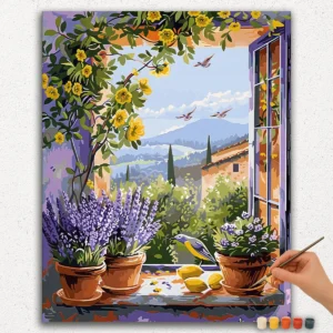 Flower Pots in Window