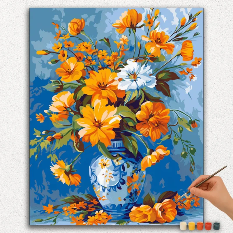 Beautiful Flowers in Vase