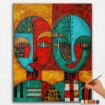 Two Person Abstract Art