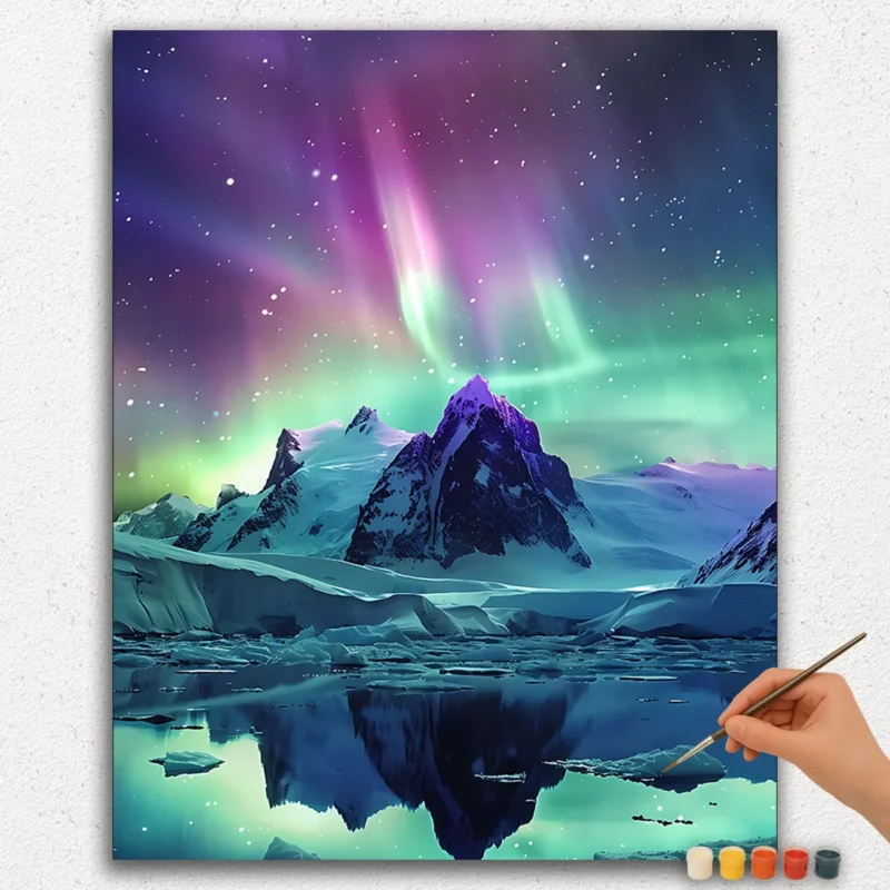 Aurora and Mountains