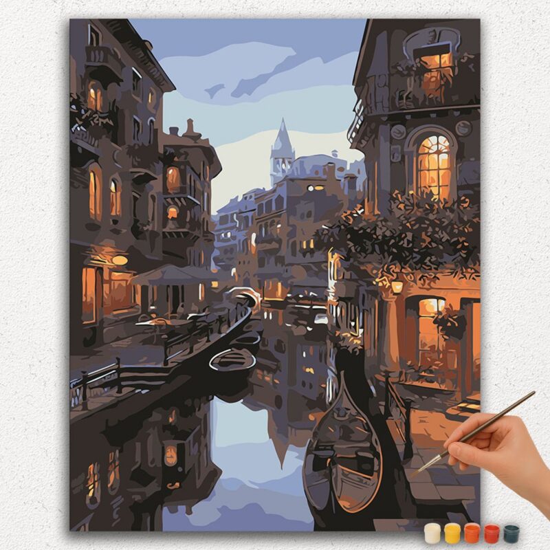 River in The City - Paint by Numbers
