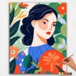 Abstract Woman in Garden