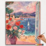 Colorful Flowers and City View