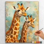 Colorful Baby Giraffes