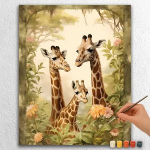 Drie Baby Giraffen