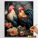 Beautiful Hen and Cock