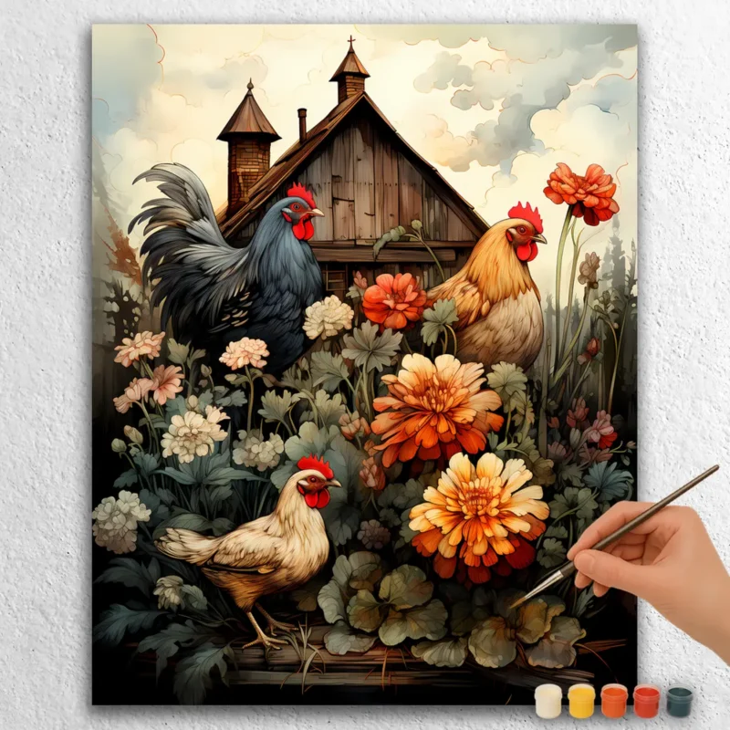 Cute Farm Animals Cock