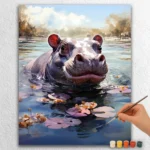 Cute Safari Hippo