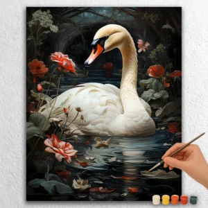 Beautiful White Swan