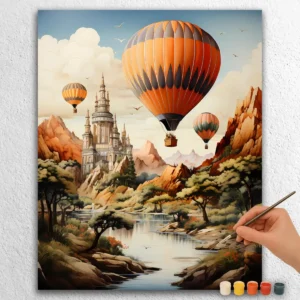 Hot Balloons Flying in Dubai