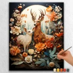 Cute Reindeer in Spring