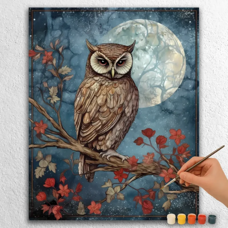 Enchanted Moon and Owl