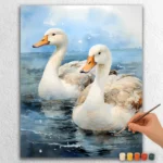 Majestic Swan Couple