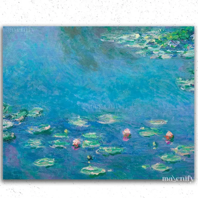 Flowers in Water - Claude Monet