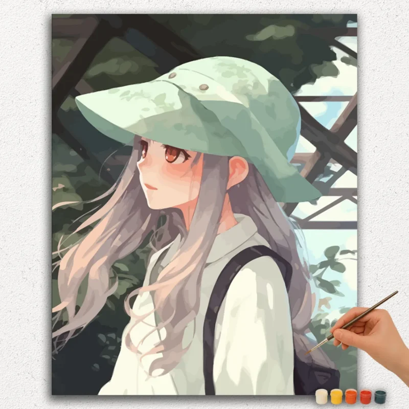 Girl with Cap Anime