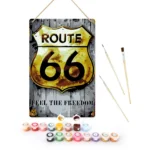 Route 66 DIY Metal Bar Poster