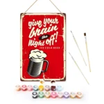 Night Off Bar Metal Poster