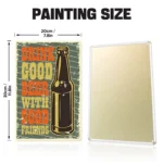 Drink Good Beer DIY Metal Poster