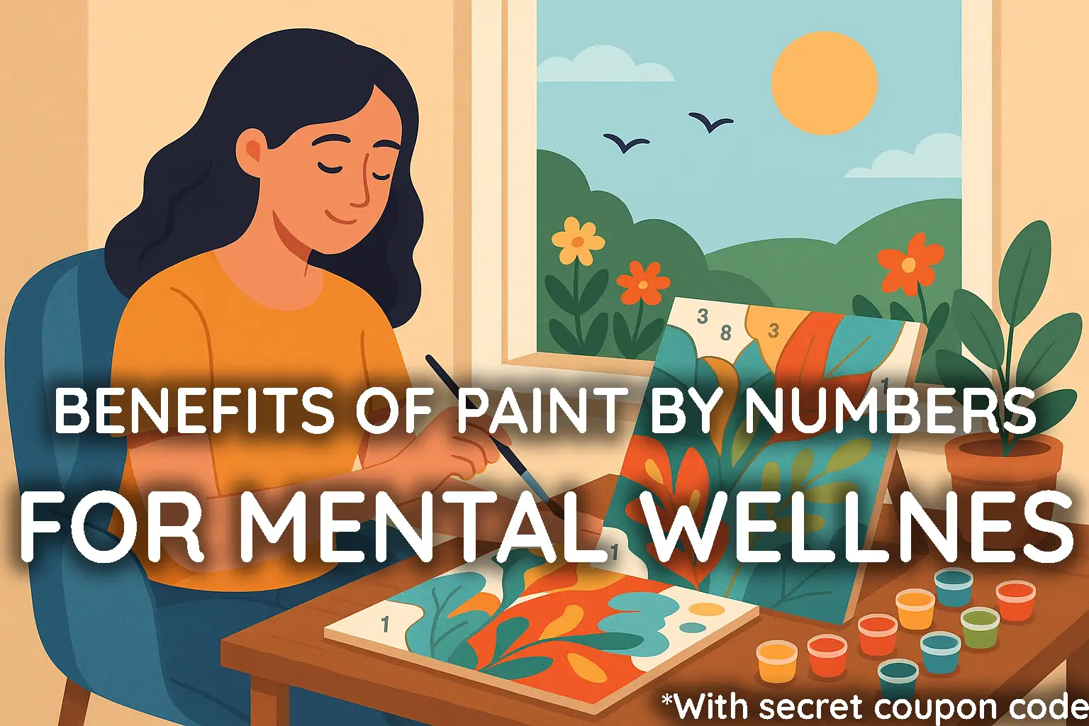 Benefits of paint by numbers in mental wellness