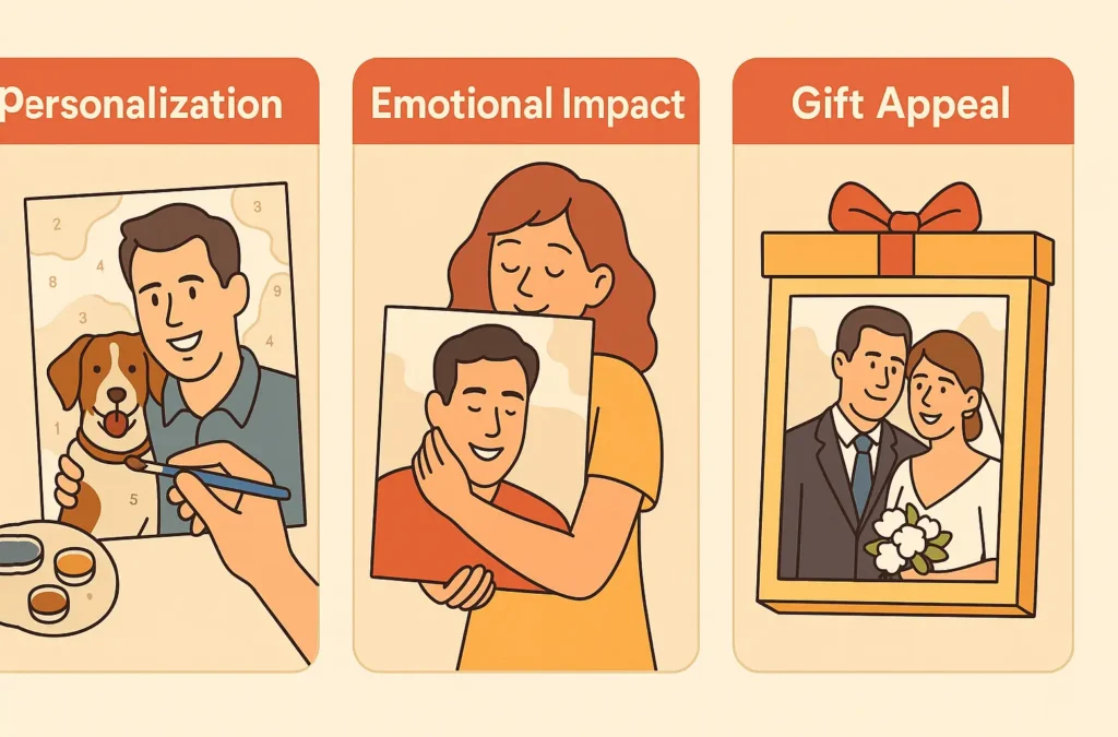 Custom vs. Pre-Designed Paint by Numbers: What’s Best for You? 3 - Paint by Numbers custom painting benefits