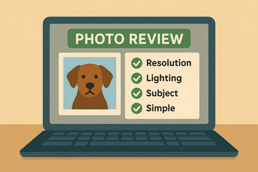 Malenify Review Process of Photos