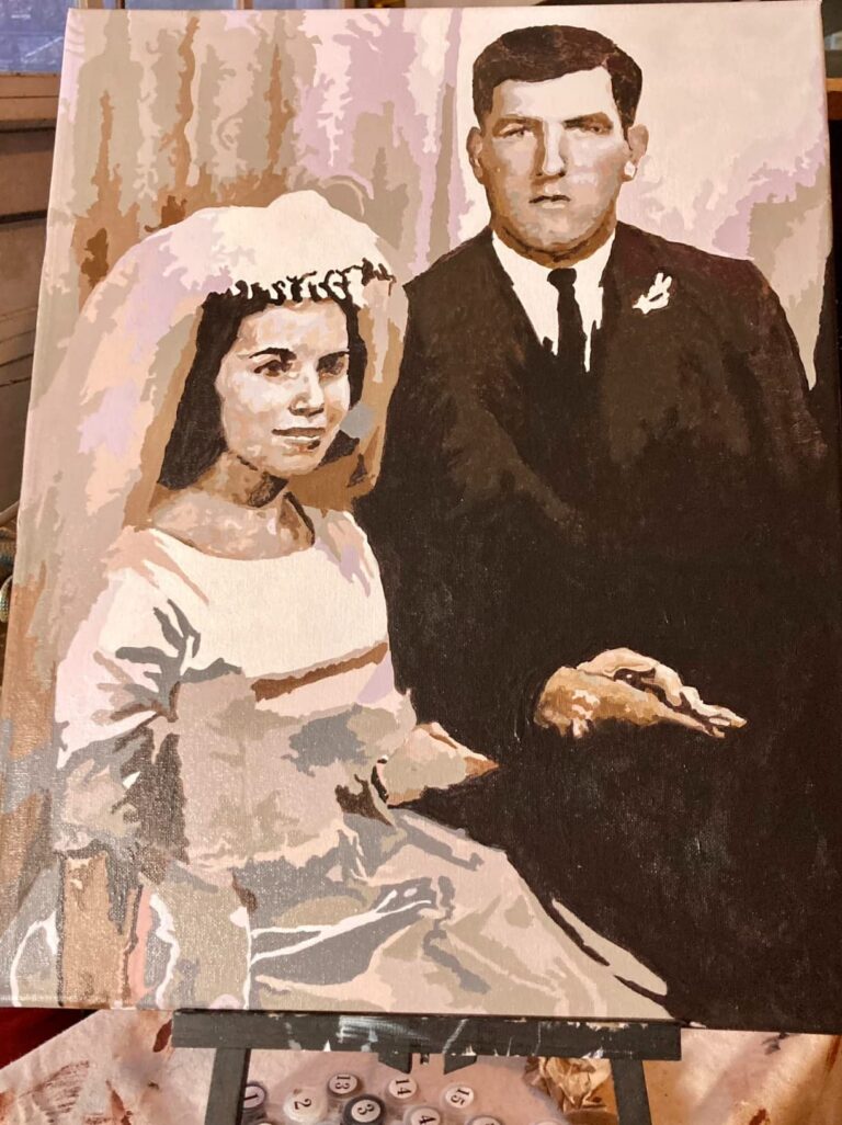 Gepersonaliseerd Huwelijksportret - Verander Huwelijksherinneringen in Kunst photo review